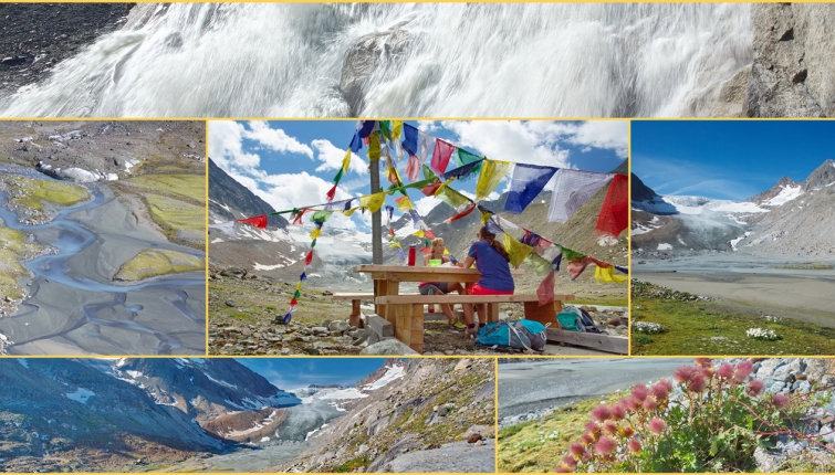 Eine ausgedehnte Wanderung (ca,2 Stunden ab der Hütte) zum Vorfeld des Alpeiner Ferner beinhaltet auch ein wenig Abenteuer!