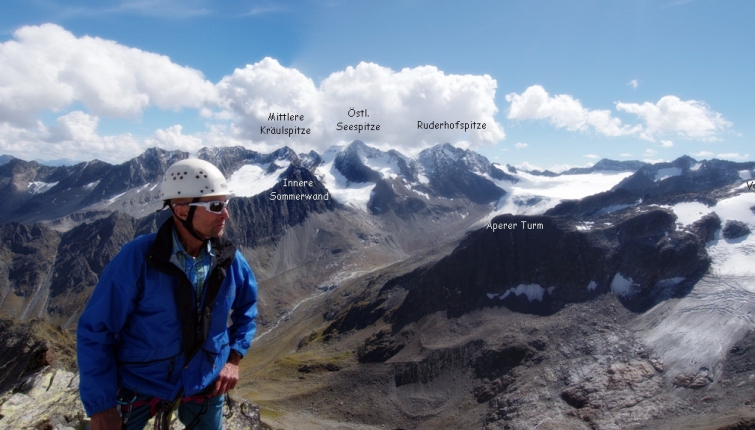 Auf der Berlasspitze führt über den Ostgrat eine lohnende Klettertour von beträchtliche Länge! Über den Zu und Abstieg sollte man gut informiert sein!