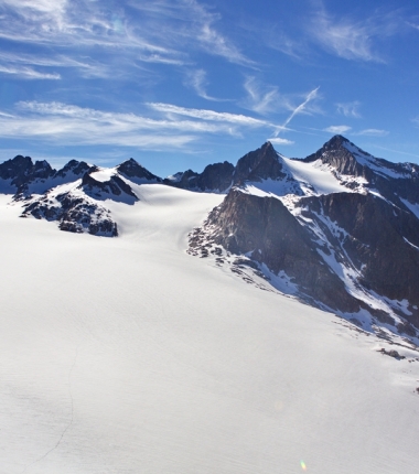 Lüsenser Ferner mit Fernerkogel und den Brunnenkögeln