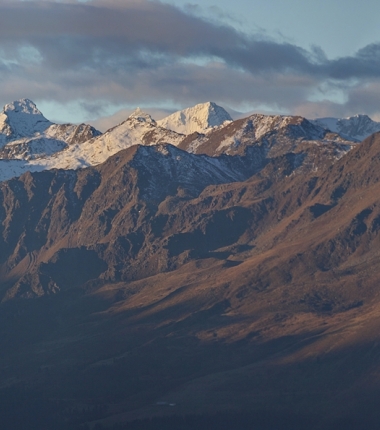 Lüsenser Fernerkogel  und Schrankogel, beides Gipfel im Bereich der Franz Senn Hütte