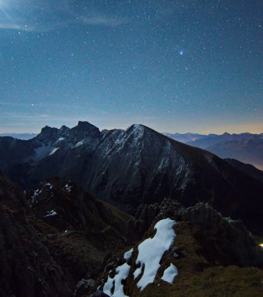 Auf der Erlspitze oberhalb des Solsteinhauses