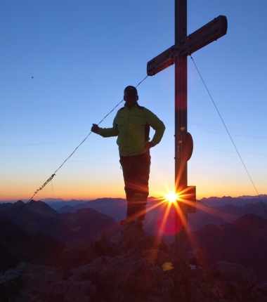 Sonnenaufgang auf der Rinnenspitze