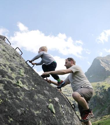 Am Kletterigel - mini-Klettersteig und Kletterrouten!