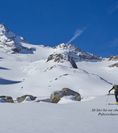 Am Beginn des Sommerwand  Ferners