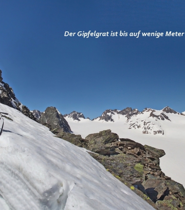Keines der Sicherungsseile ist noch unter Schnee!