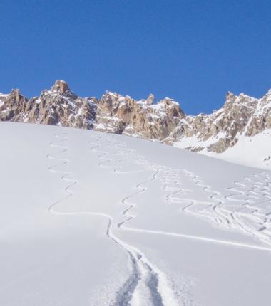  Beinahe zu viel Neuschnee für diese Steilheit-trotzdem traumhaft!