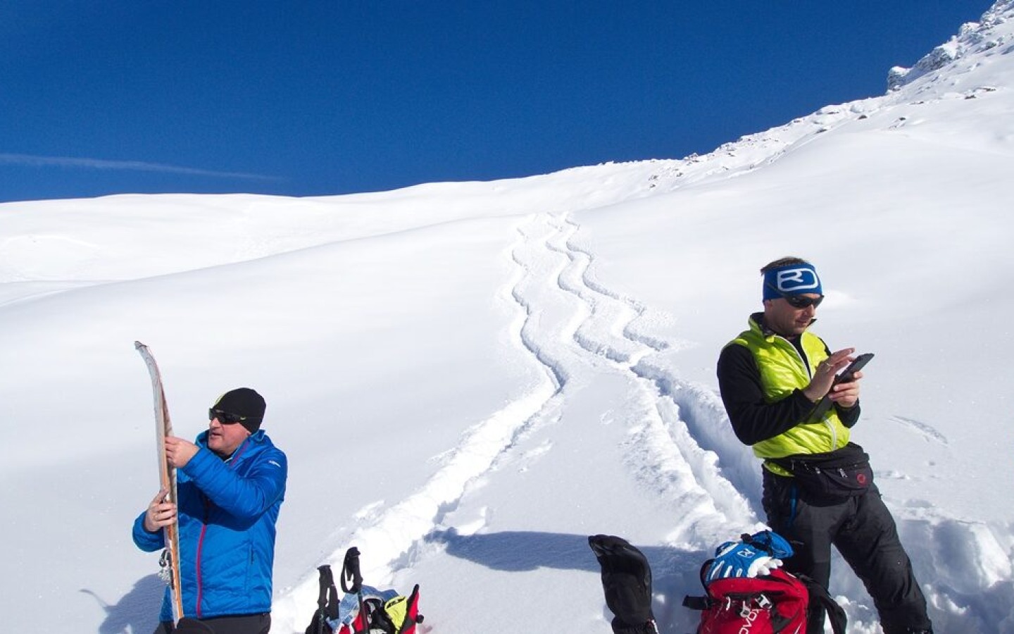 Zo'n 50cm verse sneeuw in de Tuxer Berge!