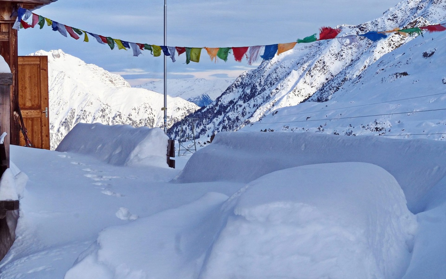Impressive on-site inspection after the heavy snowfall!