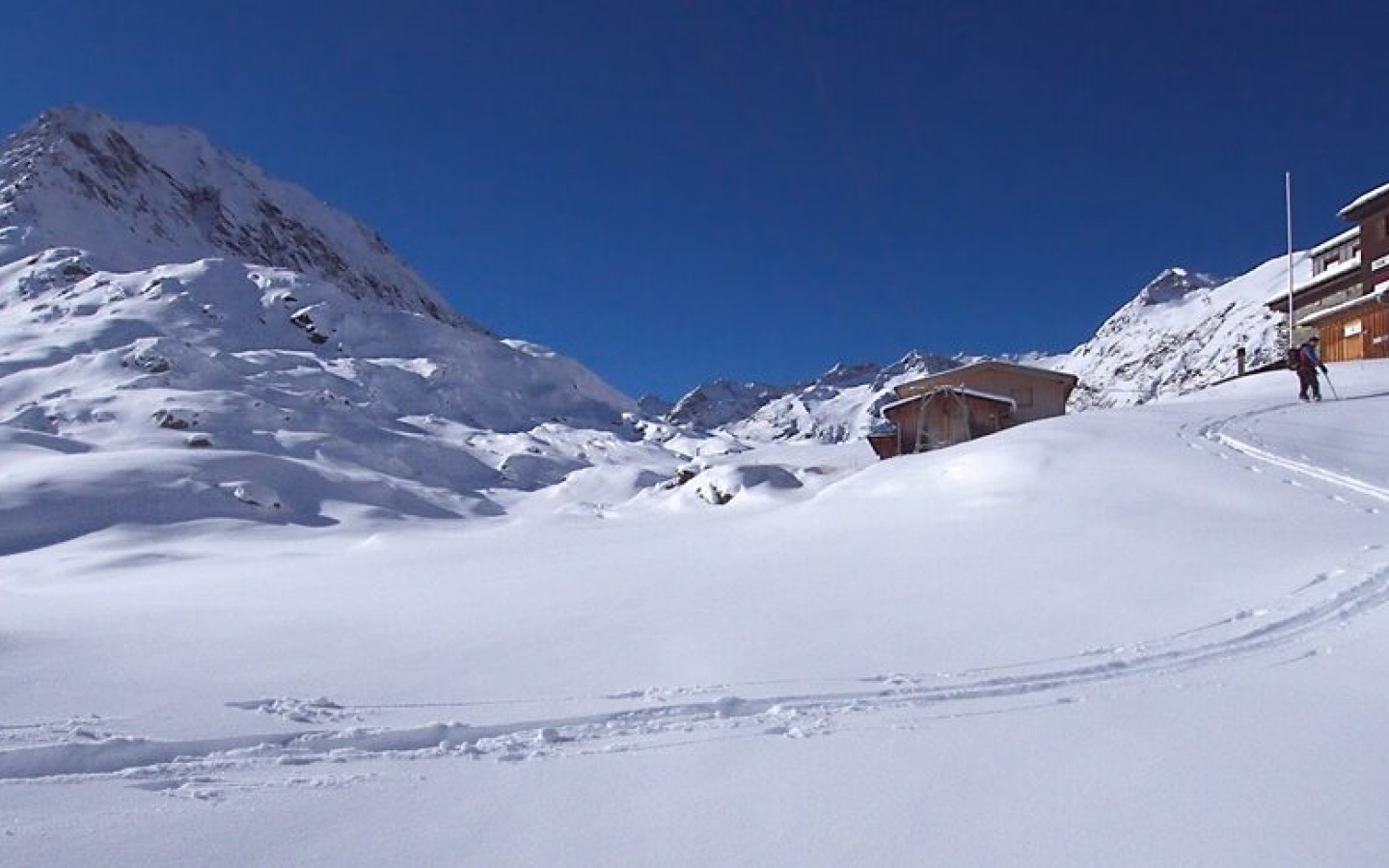Current snow situation at the Franz-Senn-Hütte