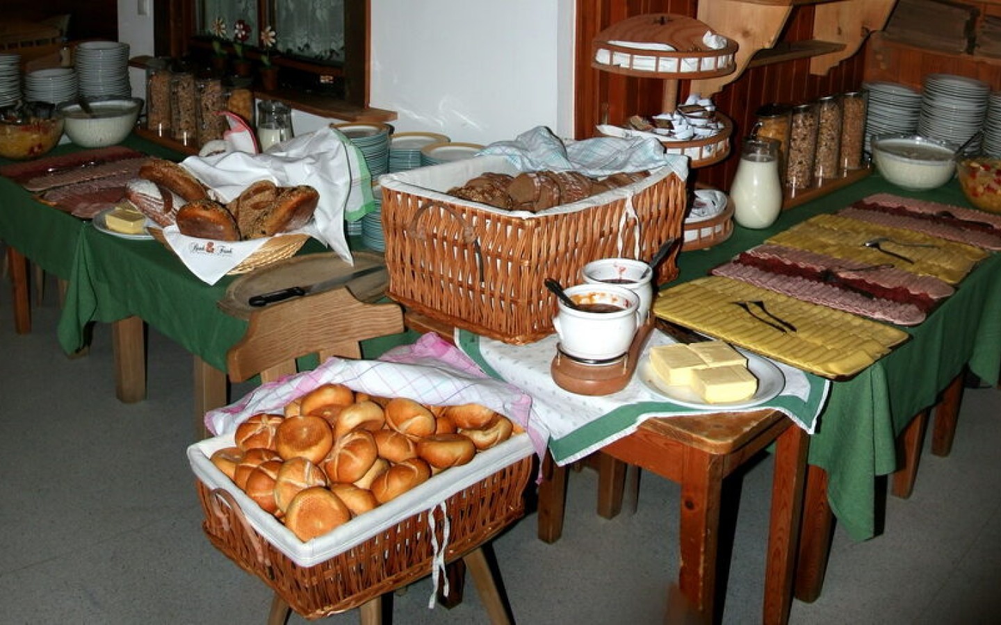 Ons ontbijtbuffet...