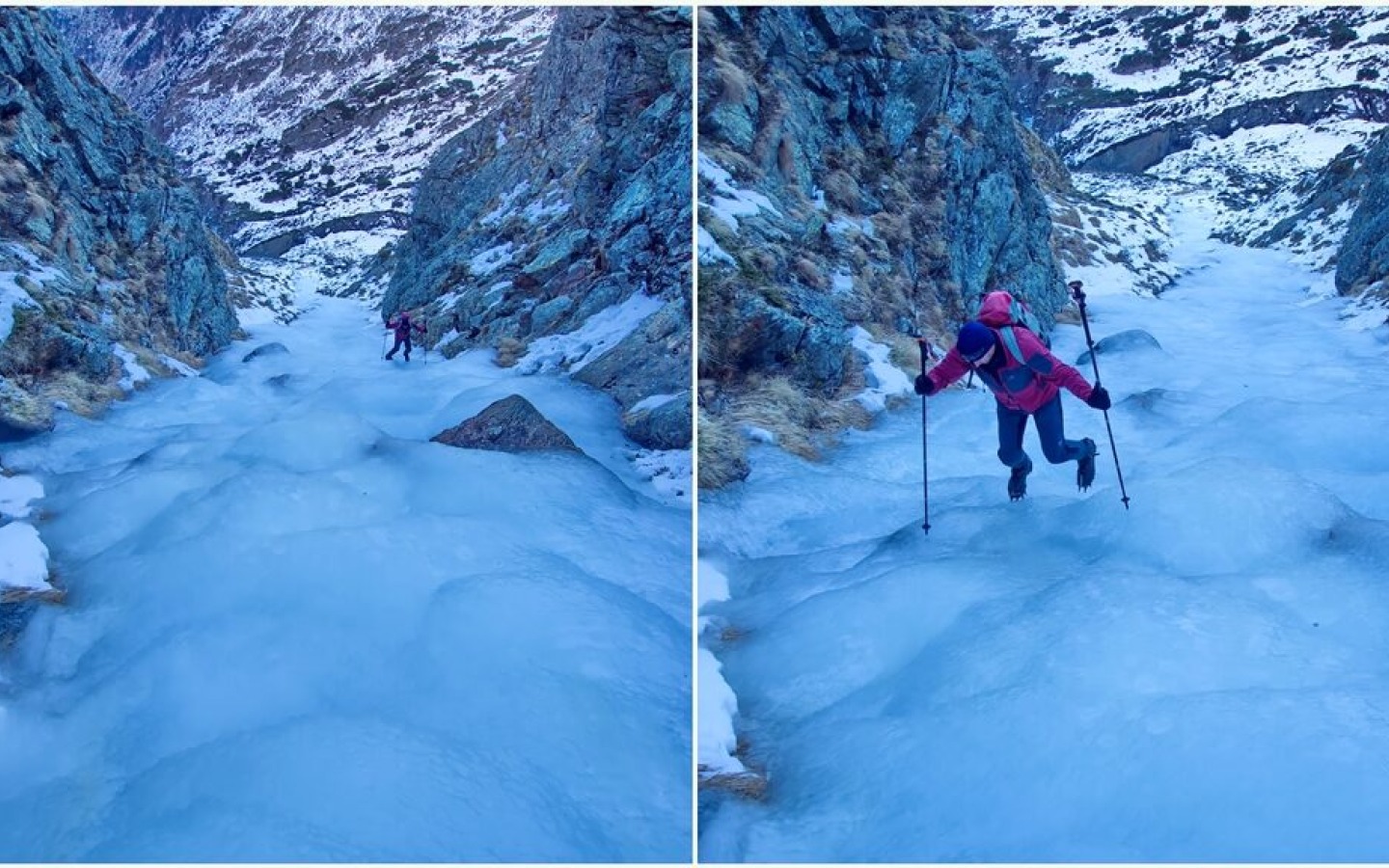 No snow – only ice