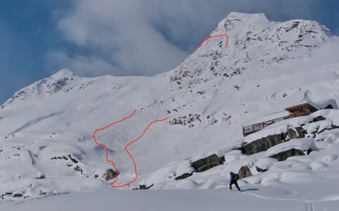 Snowpack investigation on 08.02.2013 near the hut!