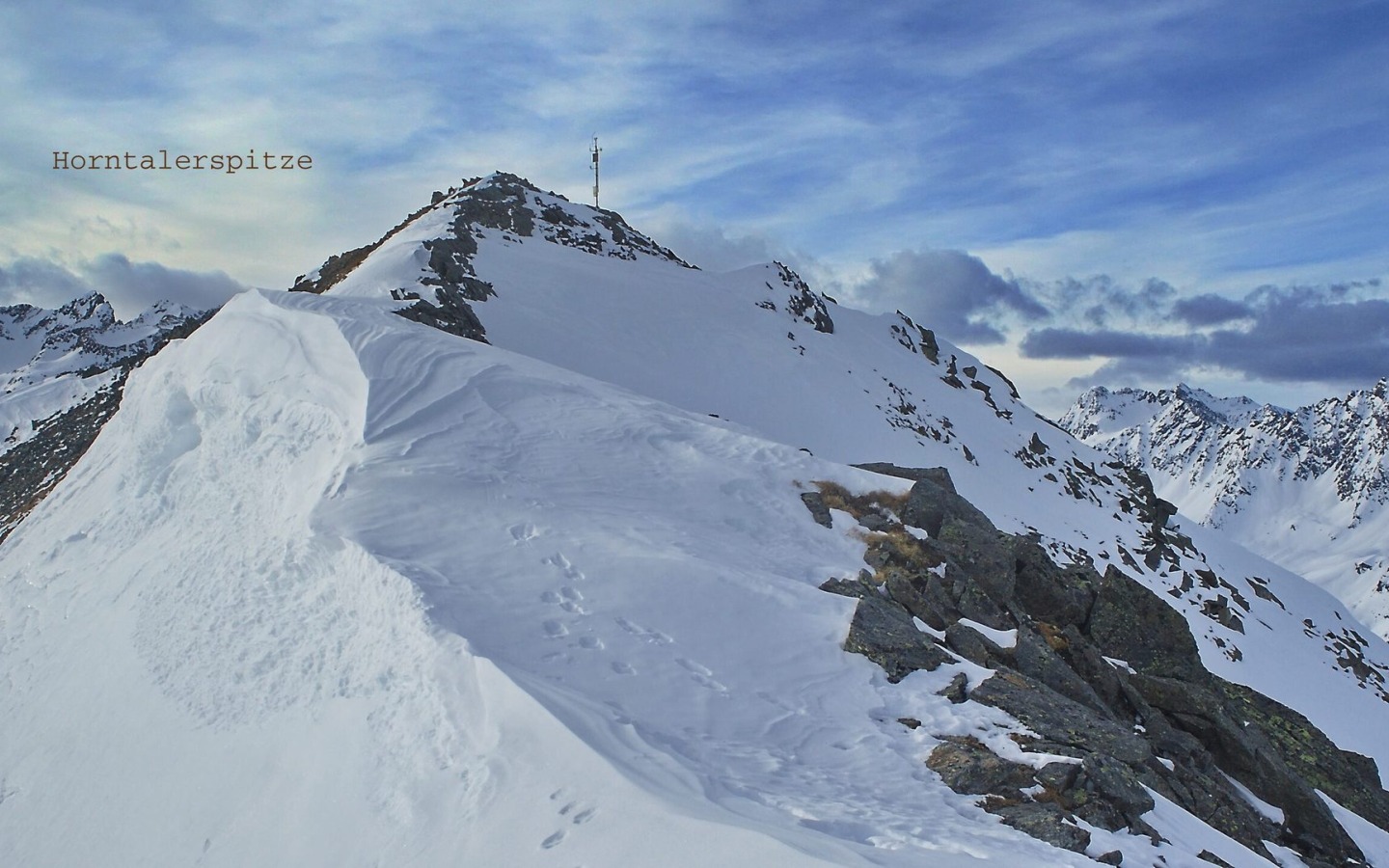 Up the Horntalspitze on 29.12.23