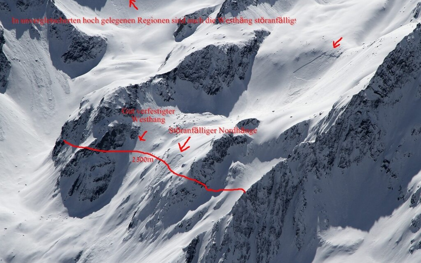 Another slab avalanche triggered by ski tourers!