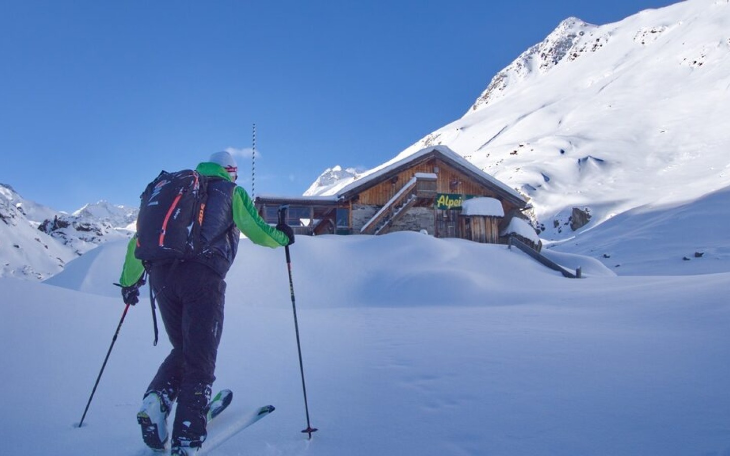 A medley of pictures from the tour towards the Schafgrübler on 31.01.2015