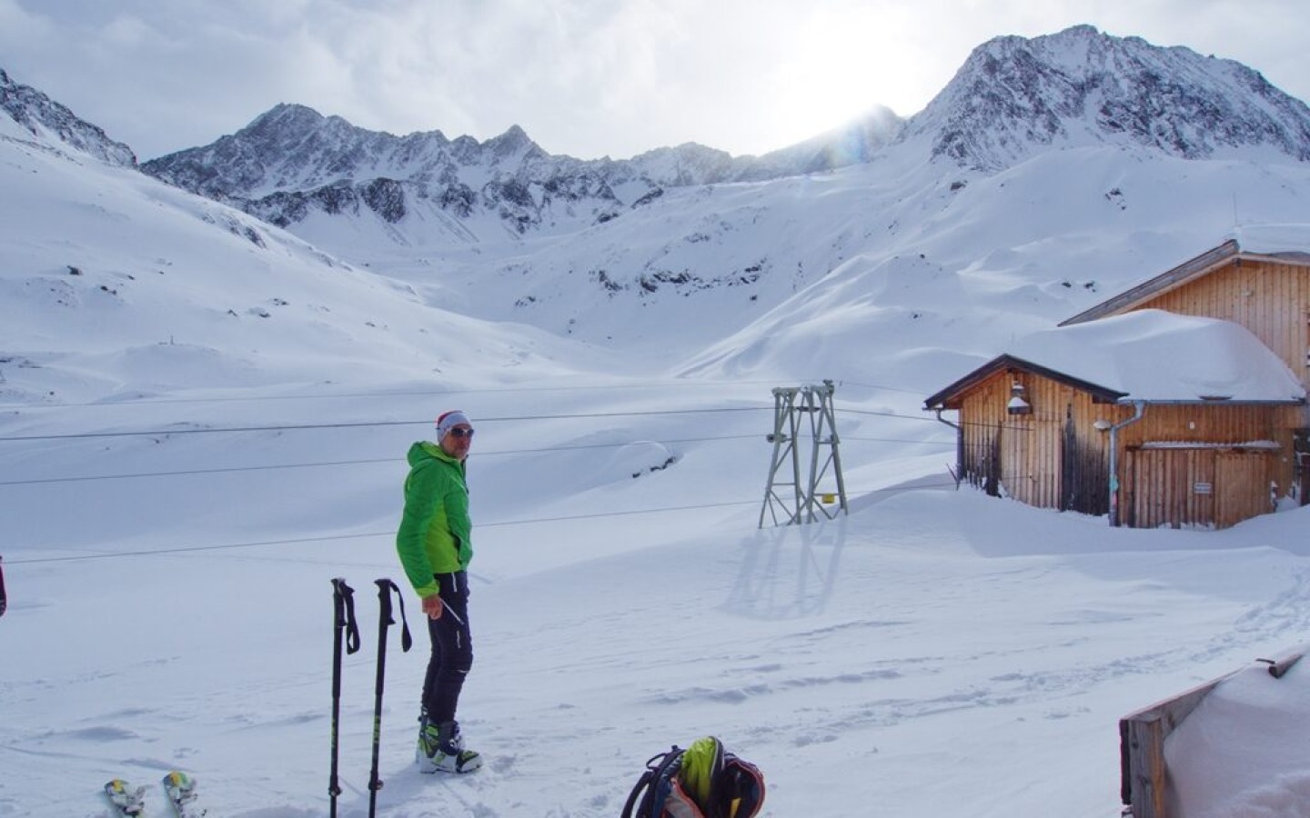 On-site inspection at the hut on 20.01.18