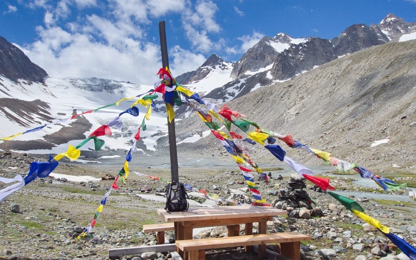 Place of power on the Alpeiner Ferner