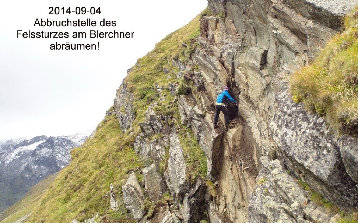 Massive rockfall on the Blerchner!