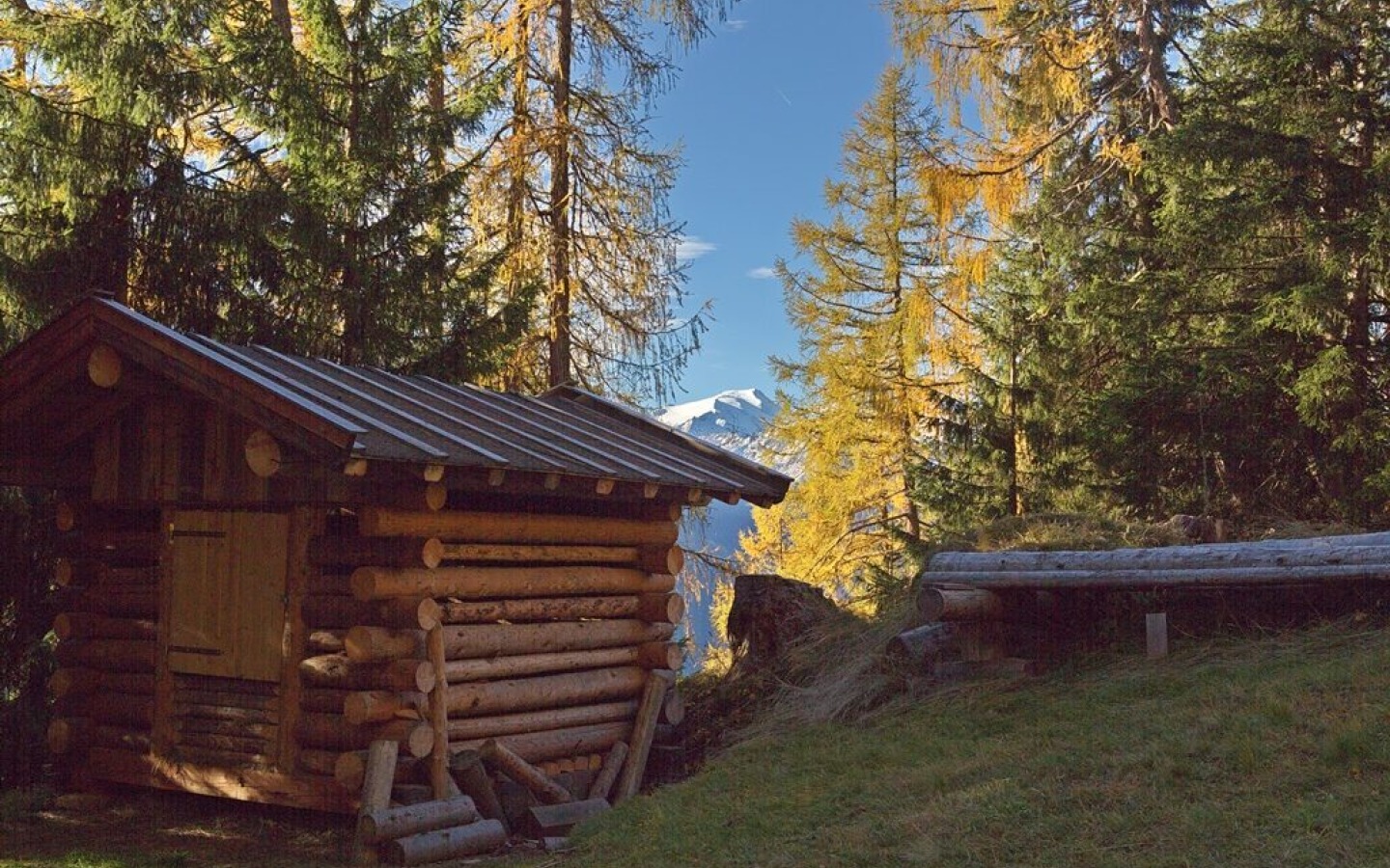 New autumn pictures on the ascent to the Starkenburger-Hütte, taken today on 26.10.2013!
