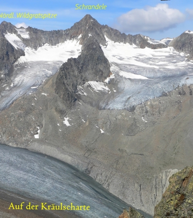 Einfache Gletschertour - Gletscherausrüstung notwendig!  3 Std. ab der Hütte! Gipfelanstieg zur Inneren Sommerwand mäßig schwieriger Gratanstieg.